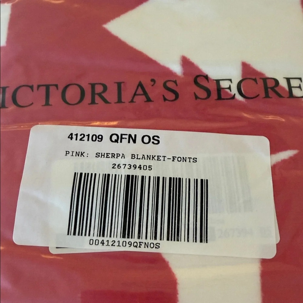 New Rare! Victoria's Secret Pink Sherpa Dachshund Throw Blanket